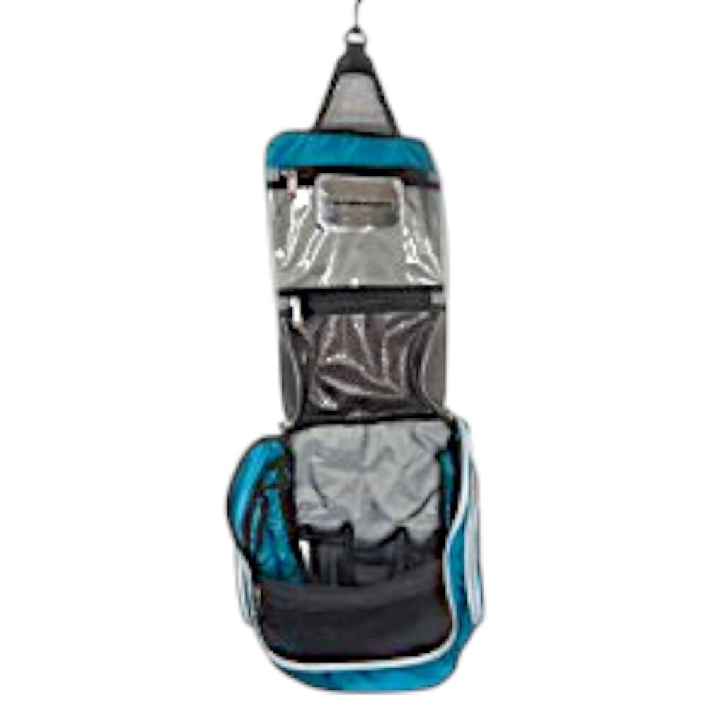 L.L. Bean Unisex Travel Toiletry Organizer - Turquoise - L - 12½"H x 11½"W x 4" - Picture 5 of 11